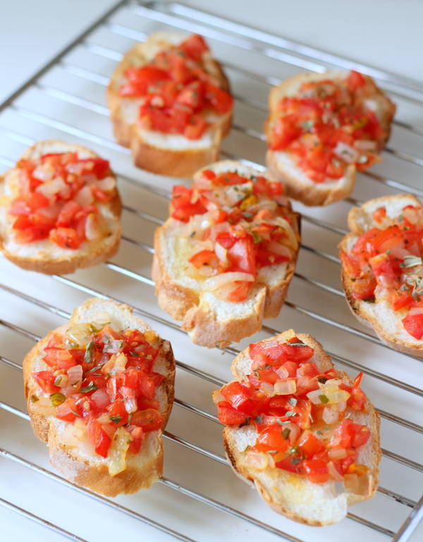 Bruschetta Recipe, Bruschetta with Tomato and Onion Recipe - WeRecipes