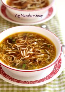 veg manchow soup recipe step by step