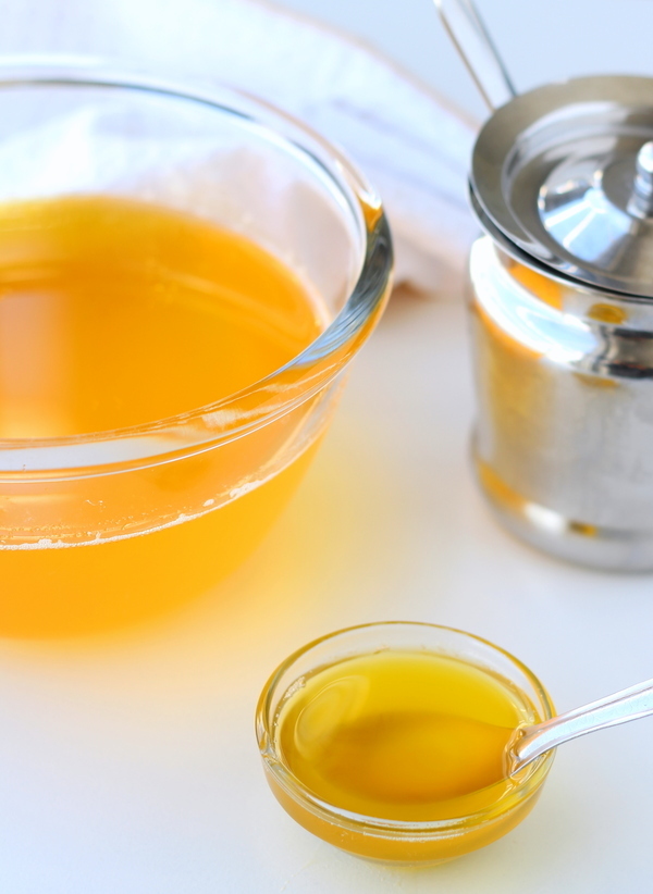 making ghee from butter