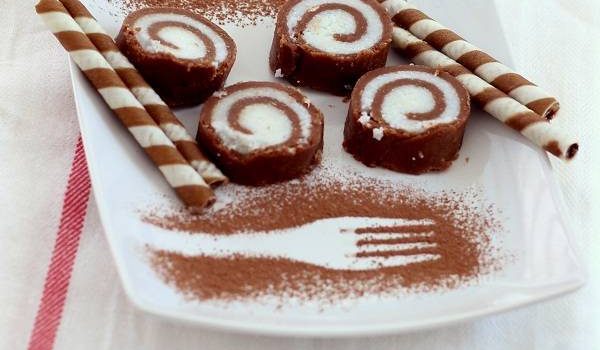 Marie Biscuit Chocolate Rolls recipe