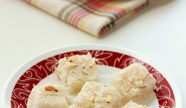 easy coconut burfi recipe
