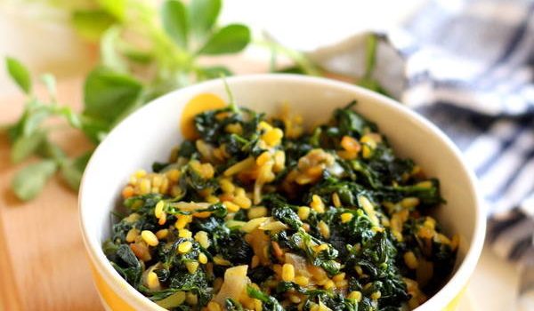 methi bhaji recipe maharastrian style