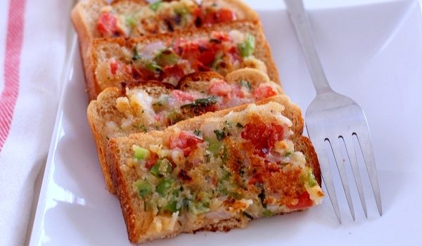 veg rava toast samolina toast recipe